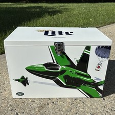 Rare New York Jets NFL Football Miller Lite Beer Promotional Metal Cooler