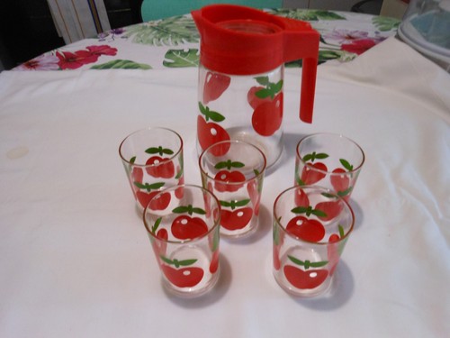 Pichet verres vintage - pichet,
