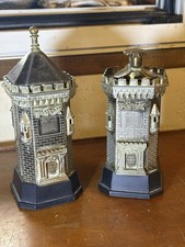 Lot Briquet De Table + Distributeur De Cigarettes Japon 1970 Châteaux Forts