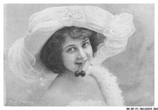 BR-BFP1-0281-CHROMOS - DENTURE - Portrait of a Woman STEBBING DENTIST