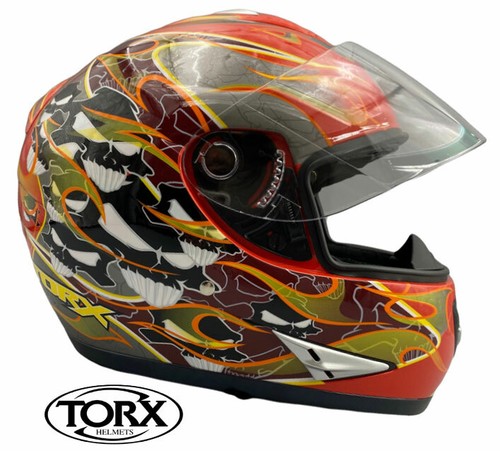 Casque torx nicky hades orande - casque,