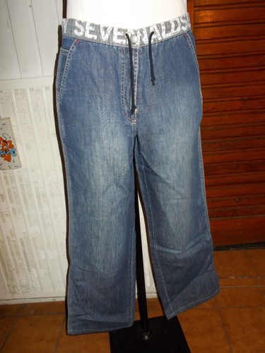Vintage pantalon jeans ample - vintage,