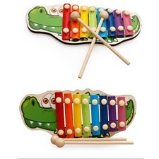 Construction de xylophone à 8 tons en bois arc-en-ciel