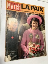 Paris Match Magazine 24/03/1962; La paix à Alger/ Jackie Kennedy aux Indes