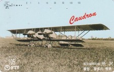 JAPAN remote card - CAUDRON FRANCE minivan plane - AIR PLANE phonecard