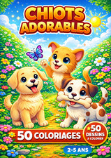 Chiots adorables: Livre de