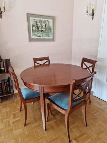 Table ronde extensible style - extensible,