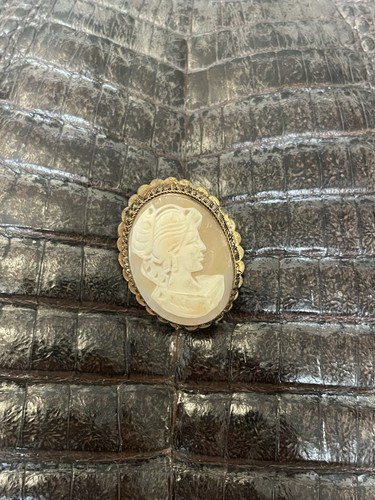 Broche pendentif camée