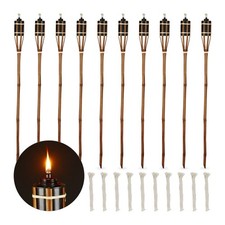 Torche Jardin Lot de 10 Bambou