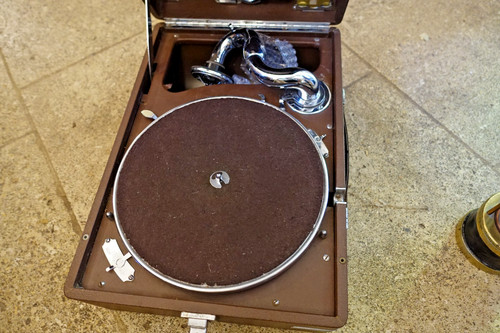 Phonographe gramophone valise - phonographe,