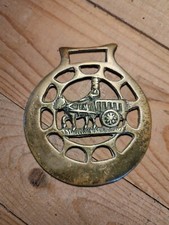 Harnais De Cheval Laiton Décor D&#039;attelage H 9 Cm