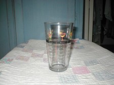 MCM drink recipe glass for