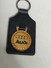 Antique Audi Leather Keychain - Vintage Car Keychain