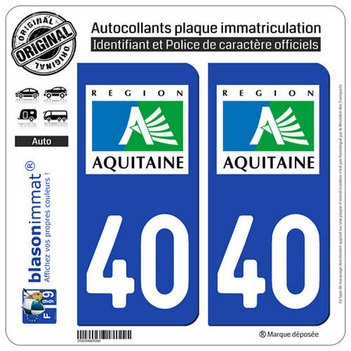 Stickers autocollant plaque - 2,