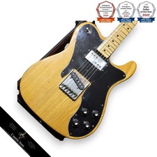 Guitare électrique naturelle Fender Telecaster Custom 1975 avec micro humbucker