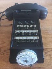 Ancien Téléphone Bakélite Standard Noir 1965 PTT - Ericsson (cadran métallique)