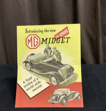 Rare Catalogue 1960 BMC MG TD