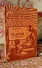 ANTIQUE SEWING, OLD SPINNING MANUAL BOOK by F. RUBIGNY 1922