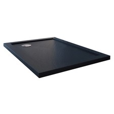 RECEVEUR PLATEAU BAC DOUCHE 70X110 CM ANTHRACITE PIERRE ACRYLIQUE RECTANGLE