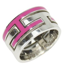 OCCASION HERMES Bague Move Ash US 6 51 Argent 925 7,2 g Silver Pink Accessoires