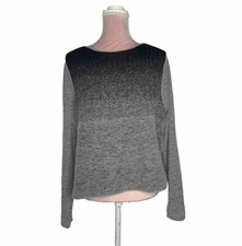 Kokomarina Alpaca Blend Gorgeous Grey Sweater Size Large French Style Knit Work
