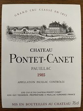 Étiquette Château Pontet