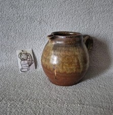 Pichet poterie en grès signé