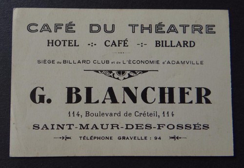 Carte visite café - carte, de