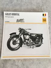Gillet Herstal 500 superconfort 1949 Carte moto Collection Atlas Belgique