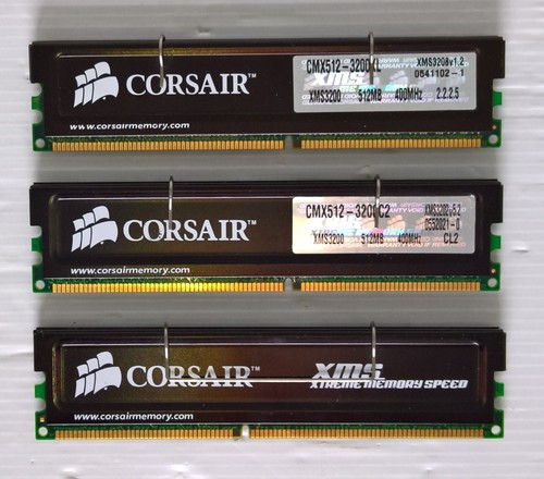 Corsair xms 3200 - 3200, 3x512mb