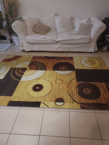 Tapis salon 160 240 orangé - tapis,