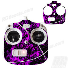 DJI Phantom 2 Drone Wrap RC Quadcopter Decal Custom Skin Controller Purple Flame