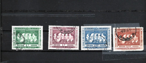 Congo belge timbres série - congo, 4