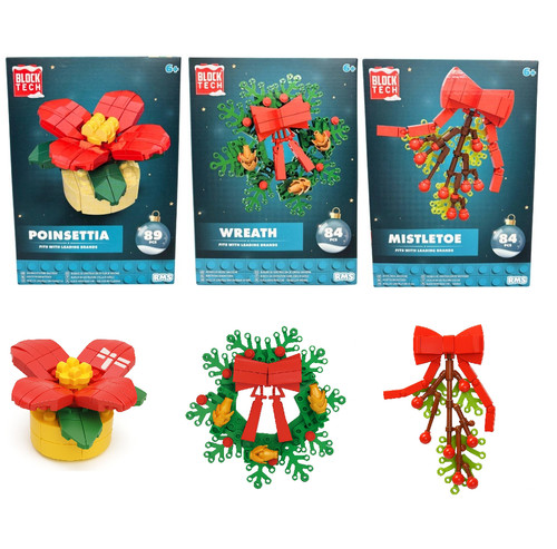 Ensemble trois poinsetta - ensemble,