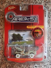 JOHNNY LIGHTNING AREA-51 R1 RUBBER TIRE 1966 JEEP CJ-5 WHITE LIGHTNING VHTF⚡