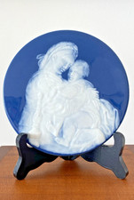 Limoges Porcelain Dough on Dough Medallion Signed A. Barriere