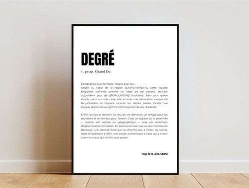 Affiche degré design - affiche,