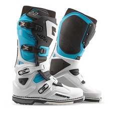 Bottes Gaerne SG 22 Snodo Moto Cross Enduro Blanc Noir Bleu Clair SG22