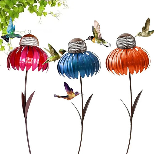 Mangeoire oiseaux métal - mangeoire,