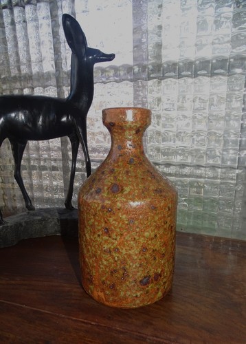 Vase bouteille grès - bouteille,