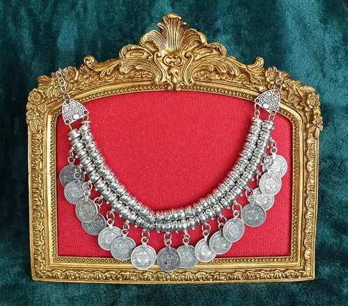Collier fantaisie métal - collier, en