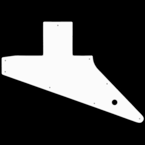 Pickguard blanc 3ply pour - wd,