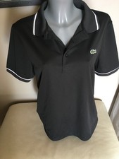 Polo lacoste homme  Noir