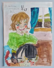 aquarelle expressionniste "