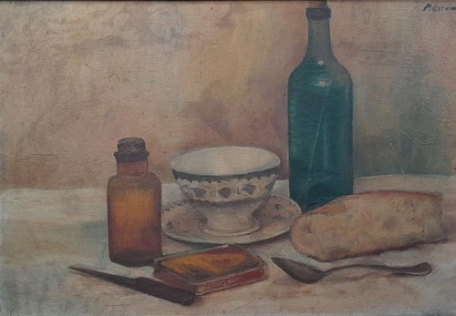 Tableau ancien huile nature - ancien,