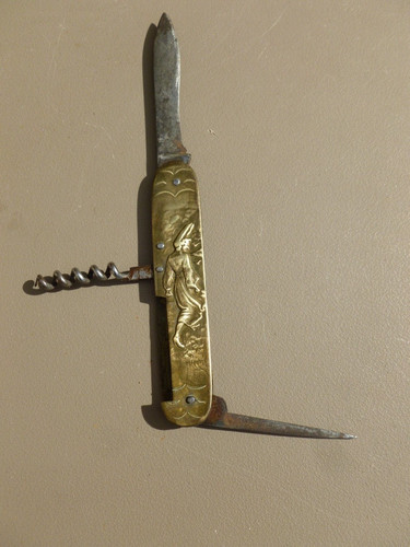 Couteau poche ancien - couteau, de