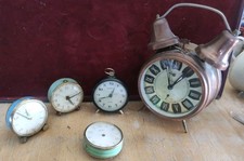 Lot De 5 Réveil Mécanique Bijou SMI SWIZA JERGER BLESSING  A Révisé Ref RE77