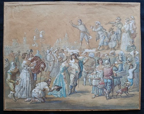Dessin ancien xixè - dessin,
