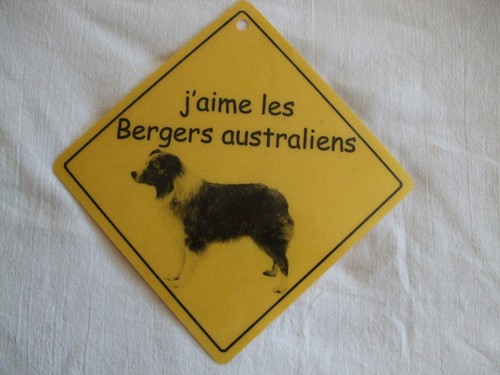 Pancarte aime les bergers - j'aime,