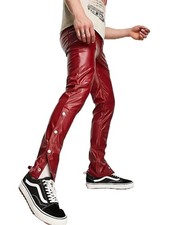 Pantalon jean cuir homme